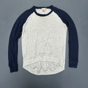 Sweet Romeo T Shirt Women's Small Gray Raglan Sleeve Stretch Casual Top